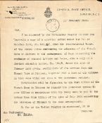 Morocco - French Zone 1920 & 21 Circulars from the UPU in Berne concerning Insured Letters including