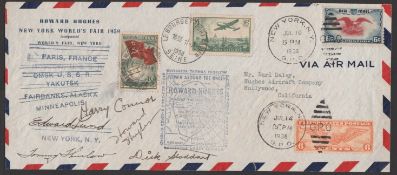 Airmails - Russia / USA / France 1938 Printed 