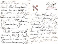 H.R.H. Princess Alexandra, Princess of Wales writing to the Duchess of Sutherland October 1876