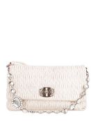 MIU MIU Iconic Crystal Large Leather Shoulder Bag