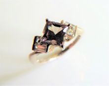 Sterling Silver Gemstone Ring New with Gift Pouch