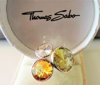 THOMAS SABO Sterling Silver Gemstone Ring New with Box & Tags