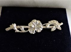 Antique Art Nouveau Sterling Silver Brooch