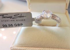 THOMAS SABO Sterling Silver Gemstone Ring New with Tags & Box