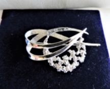 Vintage Sterling Silver Brooch London Hallmark