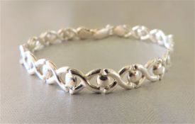 Italian 925 Sterling Silver Bracelet with Gift Pouch