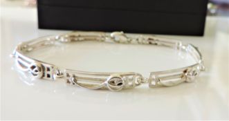Sterling Silver Mackintosh Style Bracelet with Gift Pouch