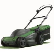 (6M) 4x Powerbase Lawn Mowers. 3x 1600W Electric Rotary RRP £99 Each. 1X 400W Electric Cylinder La
