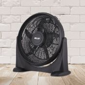 (7B) 7x Fan Items. 2x Arlec 20” High Velocity Floor Fan Black. 2x 16” 3 Blade White Pedestal Fan. 1