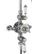 (14A) 1x Bathstore Grand Exposed Thermostatic Shower Valve With Bath Filler Chrome, Click Clack Was