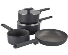 (Mz) 1x Scoville Ultra Lift 4 Piece Toughened Aluminium Pan Set RRP £60. (Missing 1+ Small Frying