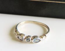 Sterling Silver Blue Topaz Gemstone Ring