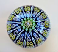 Vintage Perthshire Millefiori 12 Spoke Paperweight