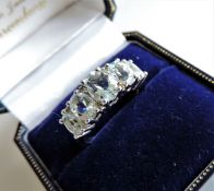 Sterling Silver 2Ct Aquamarine Marine New with Gift Box