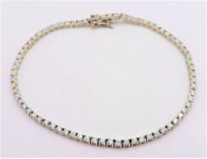 Sterling Silver 3.6ct CZ Tennis Bracelet