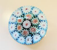Vintage Murano Millefiori Glass Paperweight
