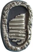Official NASA Apollo Edition First Footprints Pin Badge With Moon Flown Metal Latest New Aged Bronze