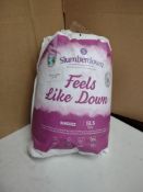 Slumberdown Feels Like Down King Size Duvet 13.5 Tog. RRP £34.99 - Grade U