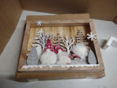 Valery Madelyn Christmas wooden decorations scene. RRP £29.99 - Grade U