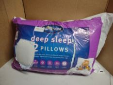Silentnight Deep Sleep Pillow Pair. RRP £22.99 - Grade U