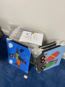 Quantity of planes and cement mixer painted panels