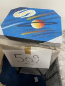 Quantity of space panels, blue