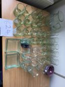 A collection of glassware
