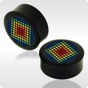 450 pcs Wooden Flesh Plugs, Aluminium Inay for Stretched Ear Lobe Piercings - Mixed Sizes & Designs