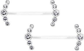 175 pcs Sterling Silver Nipple Piercing Jewellery, Nipple Bars, Rings & Chains - Mixed Designs