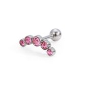 265pcs Sterling Silver & Surgical Steel Ear Studs - Ear Lobe & Upper Ear Piercing Jewellery