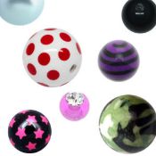 500pcs Threaded Balls, Cones & Accessories for Body Piercing Jewellery-Mixed Sizes, Colour & Styles