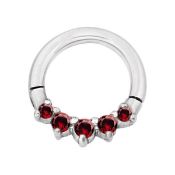 385pcs Surgical Steel Clicker Piercing Rings for Body Piercings- Jewelled & Patterned Clicker Rings