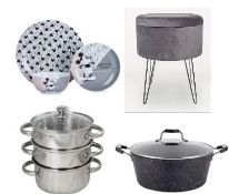 1x 209KG Lucky Dip Pallet. Mixed Items To Include Household, DIY, Electrical, Kitchen, Leisure, Bat