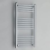 ZZ-KAR-STR310C - Kartell MaxRail Straight Heated Towel Rail - 1000mm x 300mm - Chrome. ...