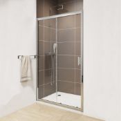 ZZ-CAS-SLD100 - Cassellie Seis Sliding Shower Door - 1000mm Wide - 6mm Glass. ...