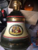 Bell's Ceramic bell decanter Christmas 1988