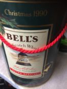 Bell's Ceramic bell decanter Christmas 1990