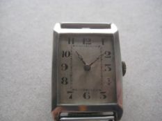 Vintage Gents Silver Cased Wrist Watch