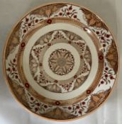 Antique Dutch Charger Toko England Floral Decorated