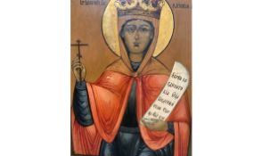 Stunning Early Russian Icon on Wood