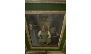 Gustav Adolf Krefeld-Muller Singed 1894 oil Painting on Canvas