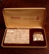 Vintage Ronson Varaflame Lighter and Cigarette Case.