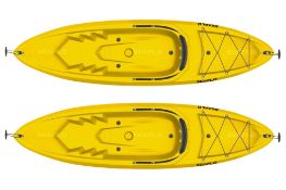 2 x Sf-1010: Yellow Adult Sit On Kayak. Capacity 125Kgs (264Cm x 66Cm x 25Cm) Zzkay1010Y