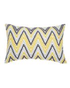 JD Williams Embroidered Zigzag Cushion. Brand New