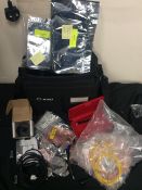 JDSU BAG FILLED WITH EQUIPMENT / CABLES ETC