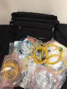 JDSU CARRY BAG FULL OF CABLES
