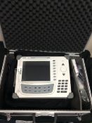 JDSU JD7108B SIGNAL ANALYSER IN TRAVEL CASE WITH EQUPMENT