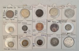 Coins Parcel of 15 Assorted Coins British, Kenya and Sweden Includes Victorian Farthing Coins Parcel