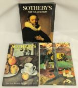 Collection of 3 Hard Back Sotheby's Catalogues Collection of 3 Hard Back Sotheby's Catalogues Art At
