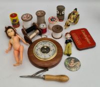 Parcel of Vintage Items Includes Tin Doll etc Parcel of Vintage Items Includes Tin Doll etc.Part